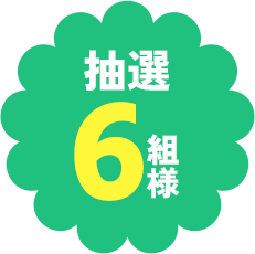 抽選6組様